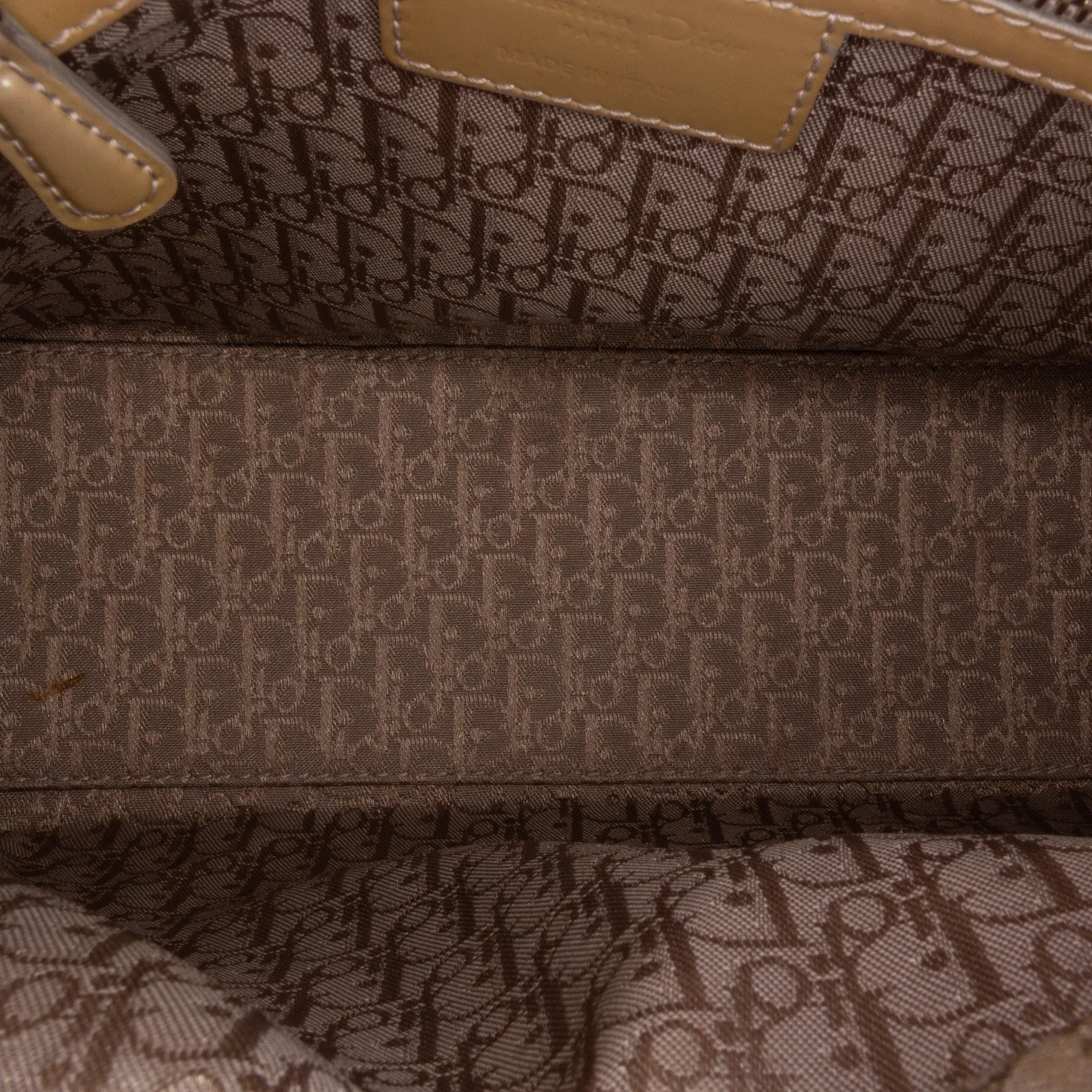 Trendy Inspired Dior Lady Dior Medium Brown Cannage Quilted Patent Leather