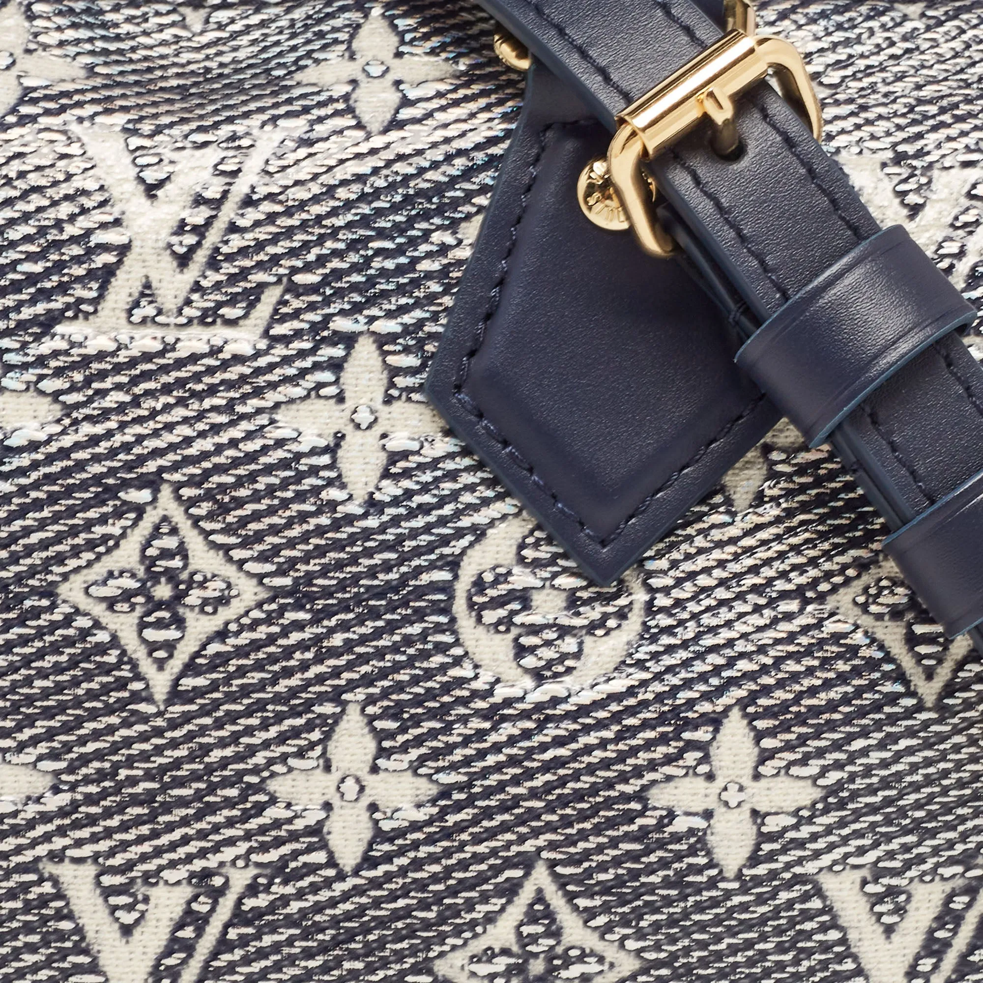 Trendy Inspired Louis Vuitton Blue Monogram Canvas Speedy Bandouliere 20 Bag