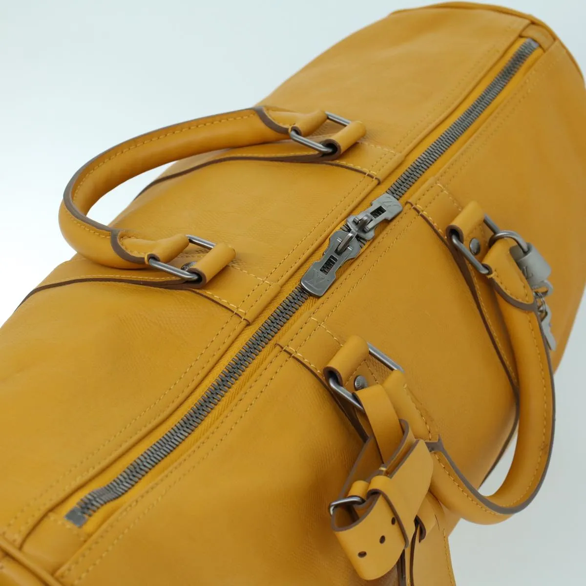 Trendy Inspired Louis Vuitton Damier Infini  Keepall Bandouliere 45 Bag Solar N41217 Auth 53221