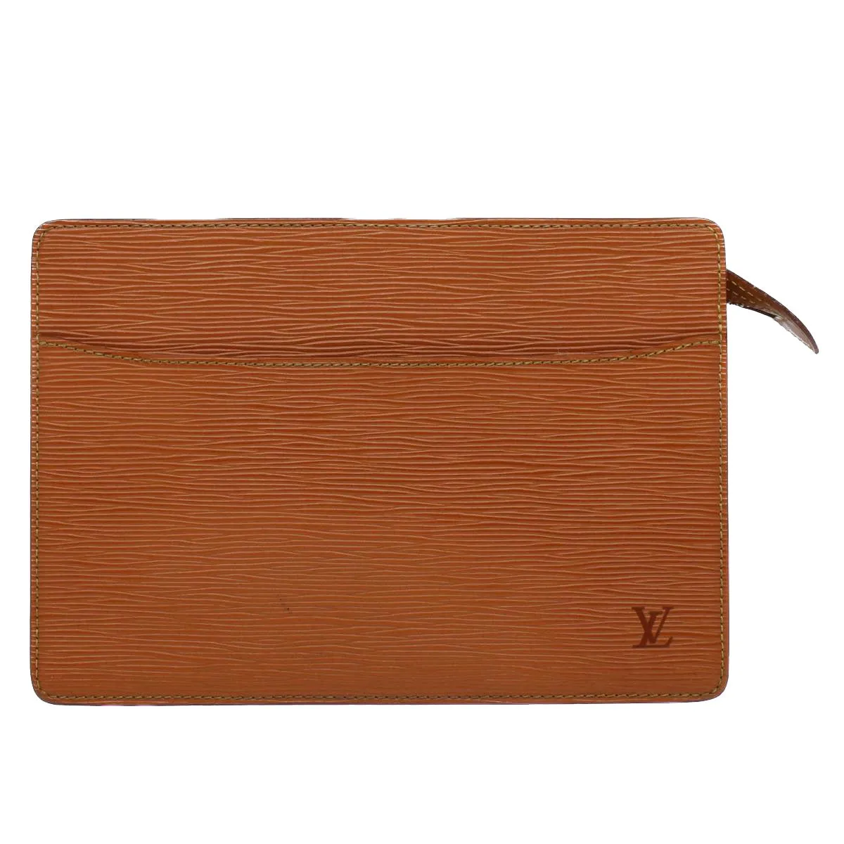 Trendy Inspired Louis Vuitton Epi Pochette Homme Clutch Bag Brown M52528 Lv Auth Th3989