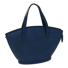 Trendy Inspired Louis Vuitton Epi Saint Jacques Shoulder Bag Blue M52275 Lv Auth 87786