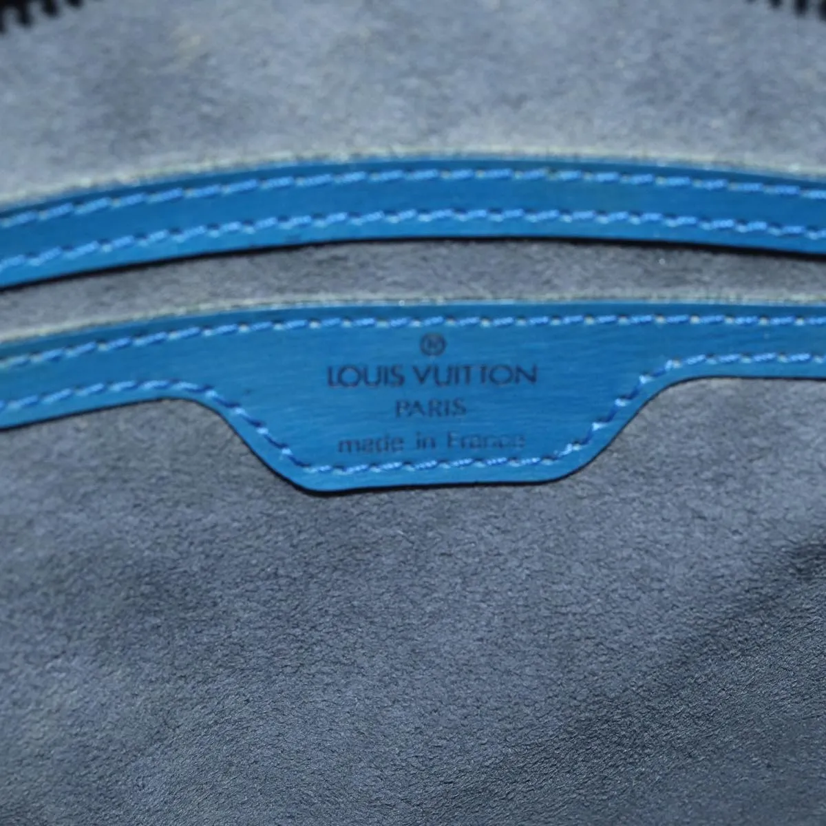 Trendy Inspired Louis Vuitton Epi Saint Jacques Shoulder Bag Blue M52275 Lv Auth 87786