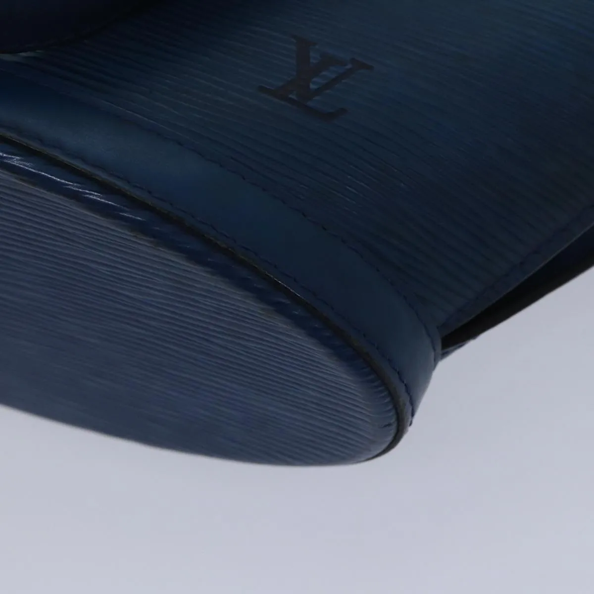 Trendy Inspired Louis Vuitton Epi Saint Jacques Shoulder Bag Blue M52275 Lv Auth 87786