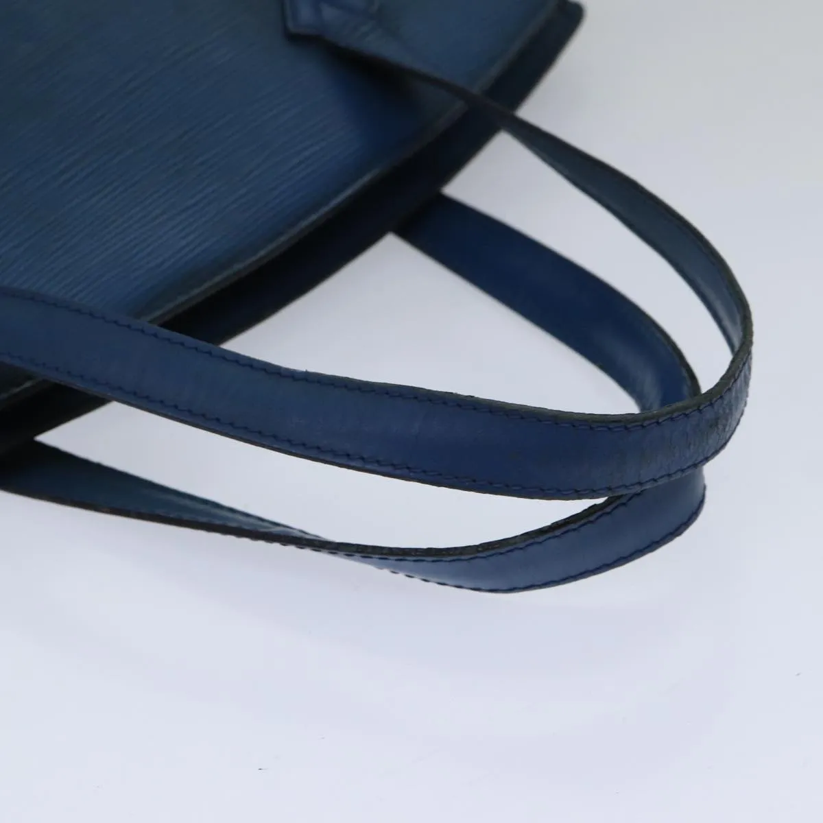 Trendy Inspired Louis Vuitton Epi Saint Jacques Shoulder Bag Blue M52275 Lv Auth 87786
