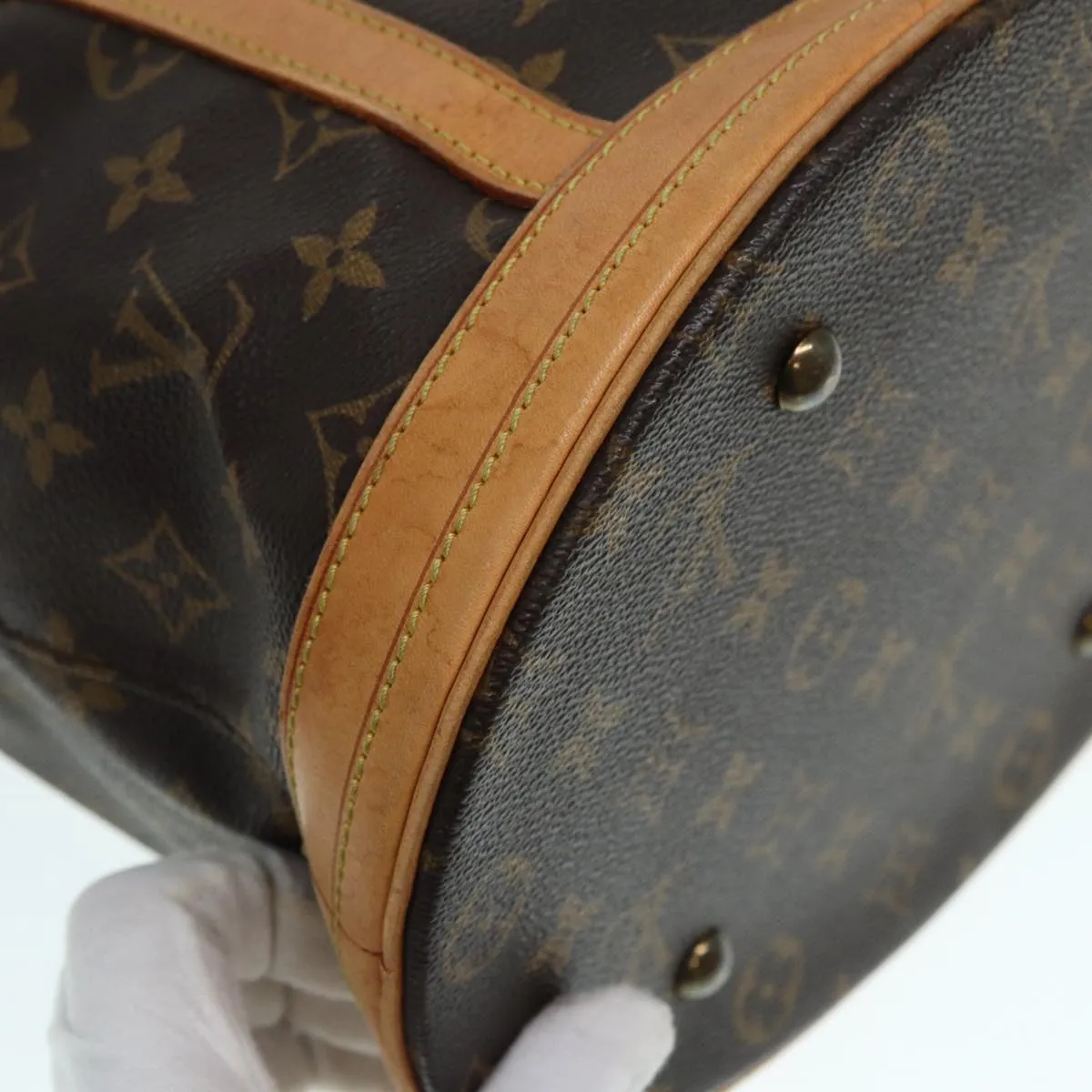 Trendy Inspired Louis Vuitton Monogram Bucket Gm Shoulder Bag M42236 Lv Auth Kk296