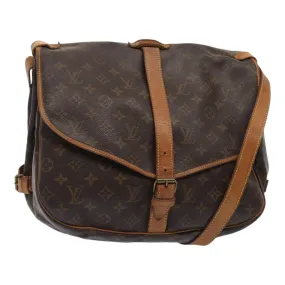 Trendy Inspired Louis Vuitton Monogram Saumur 35 Shoulder Bag M42254 Lv Auth Ar12467