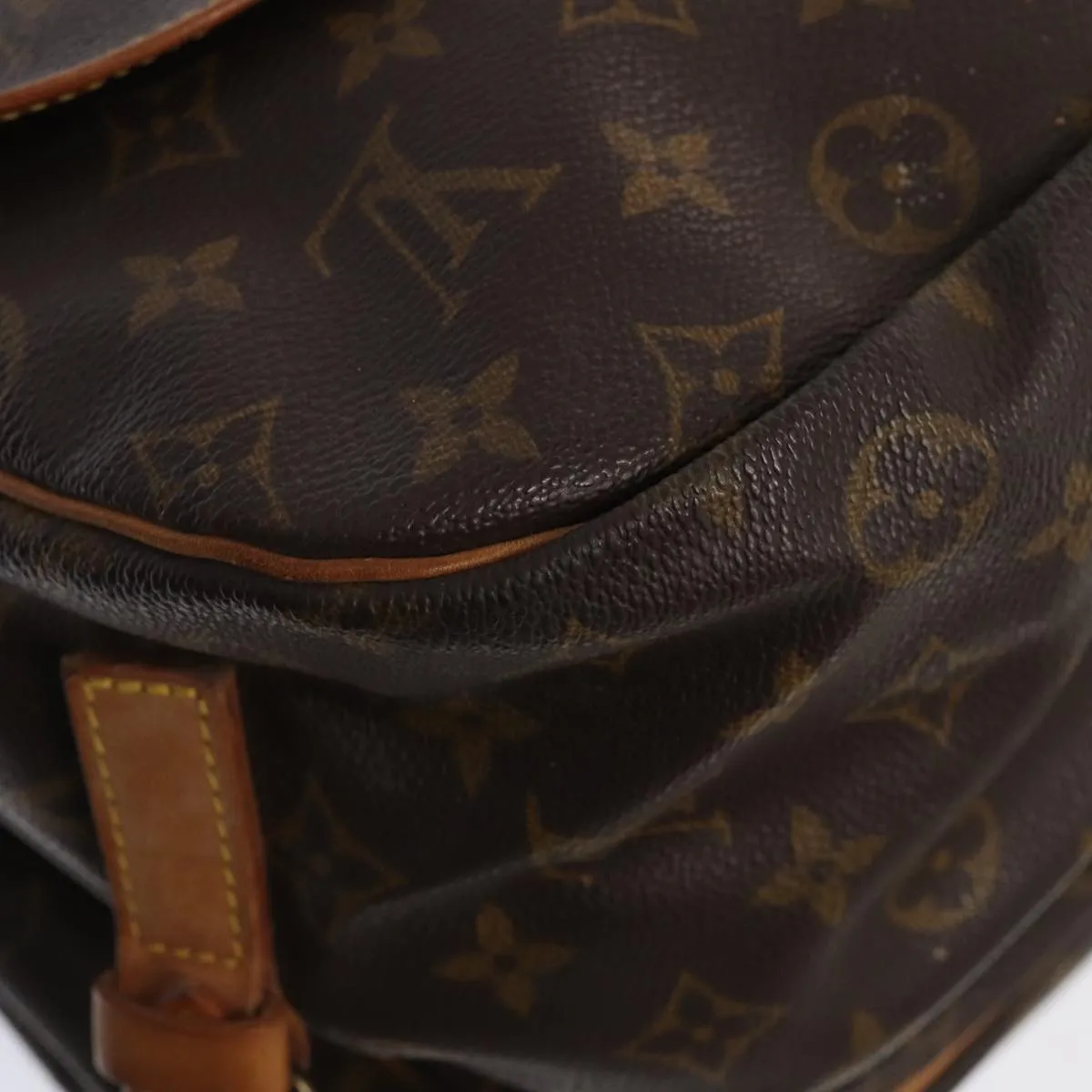 Trendy Inspired Louis Vuitton Monogram Saumur 35 Shoulder Bag M42254 Lv Auth Ar12467
