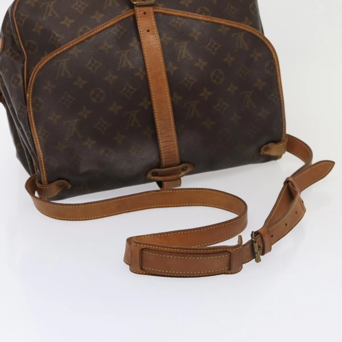Trendy Inspired Louis Vuitton Monogram Saumur 35 Shoulder Bag M42254 Lv Auth Ar12467