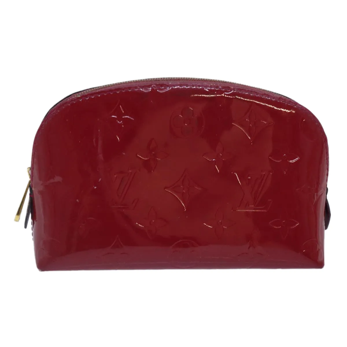 Trendy Inspired Louis Vuitton Monogram Vernis Pochette Cosmetic Pouch M90009 Lv Auth 86031