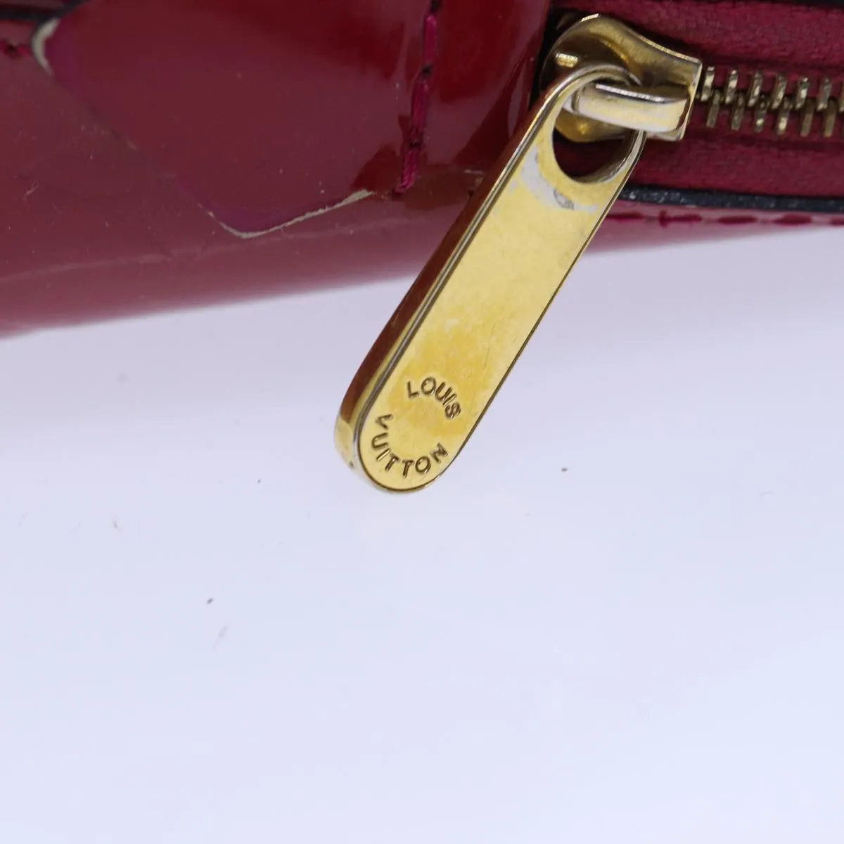 Trendy Inspired Louis Vuitton Monogram Vernis Pochette Cosmetic Pouch M90009 Lv Auth 86031