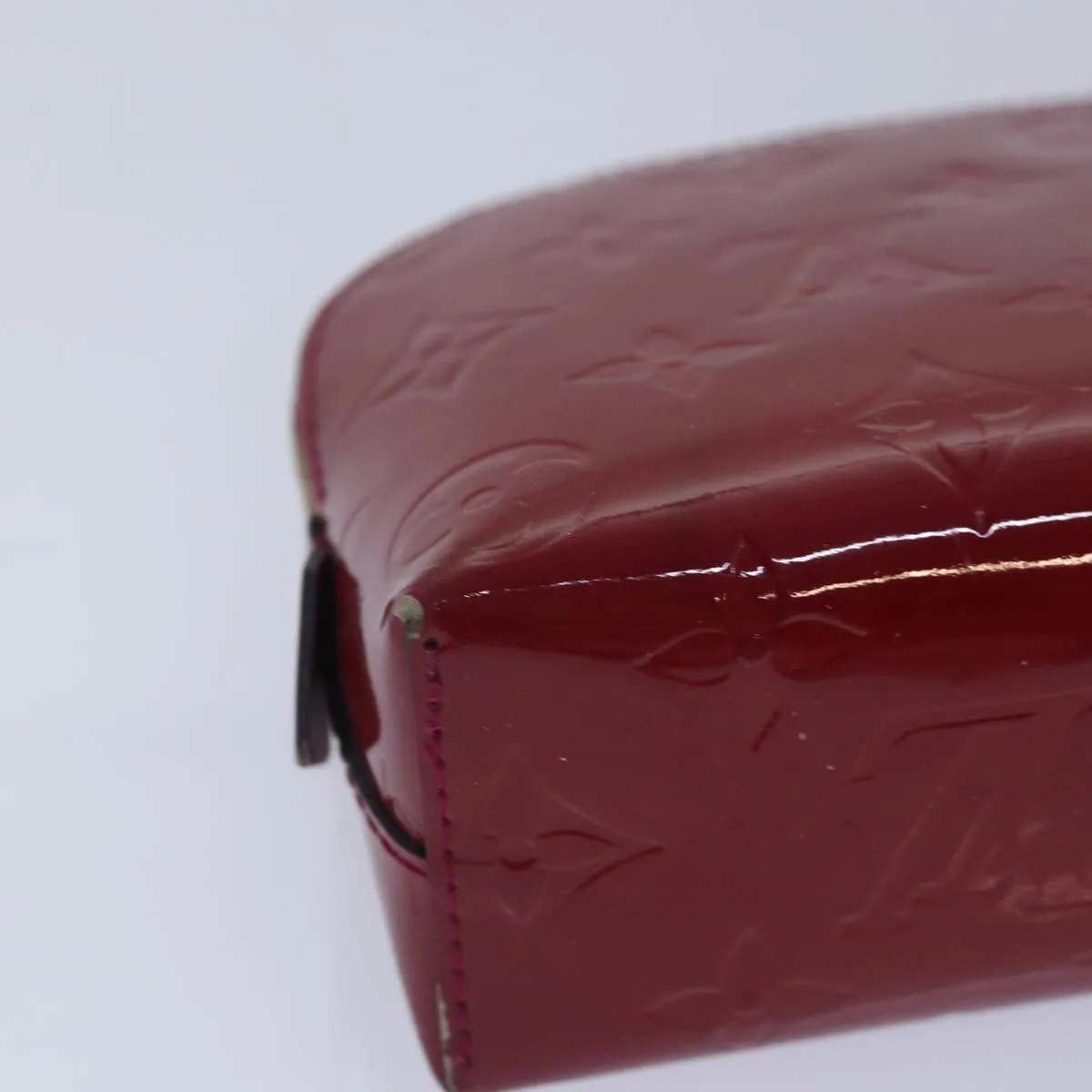 Trendy Inspired Louis Vuitton Monogram Vernis Pochette Cosmetic Pouch M90009 Lv Auth 86031