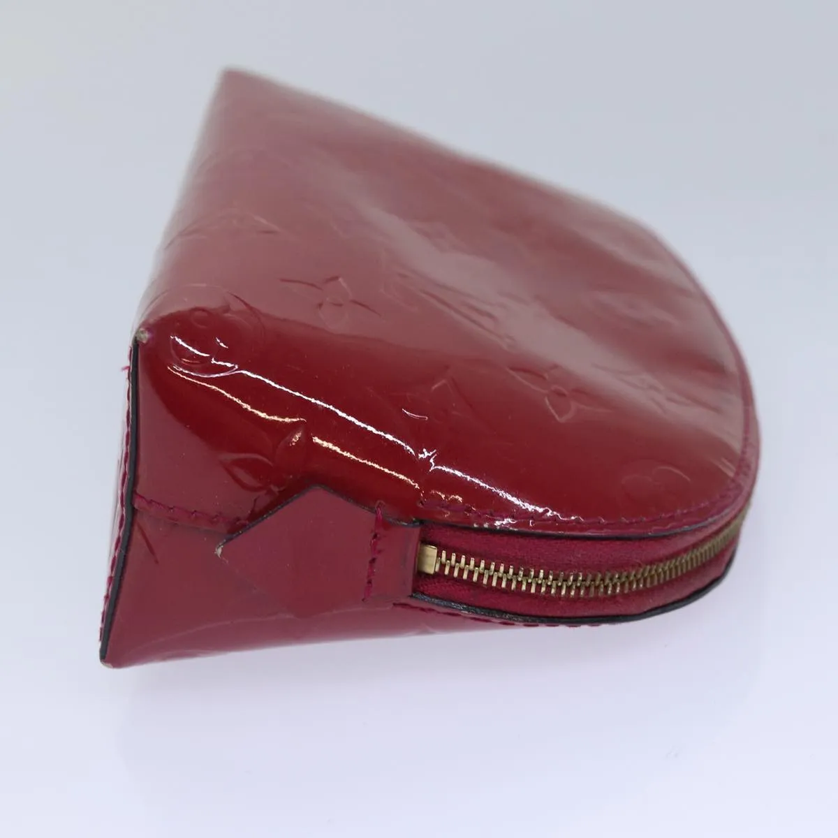 Trendy Inspired Louis Vuitton Monogram Vernis Pochette Cosmetic Pouch M90009 Lv Auth 86031