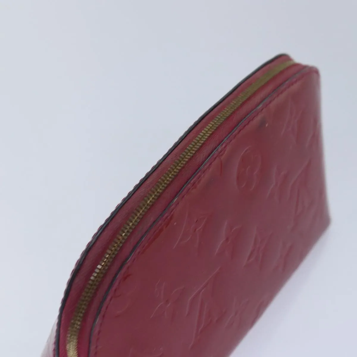 Trendy Inspired Louis Vuitton Monogram Vernis Pochette Cosmetic Pouch M90009 Lv Auth 86031