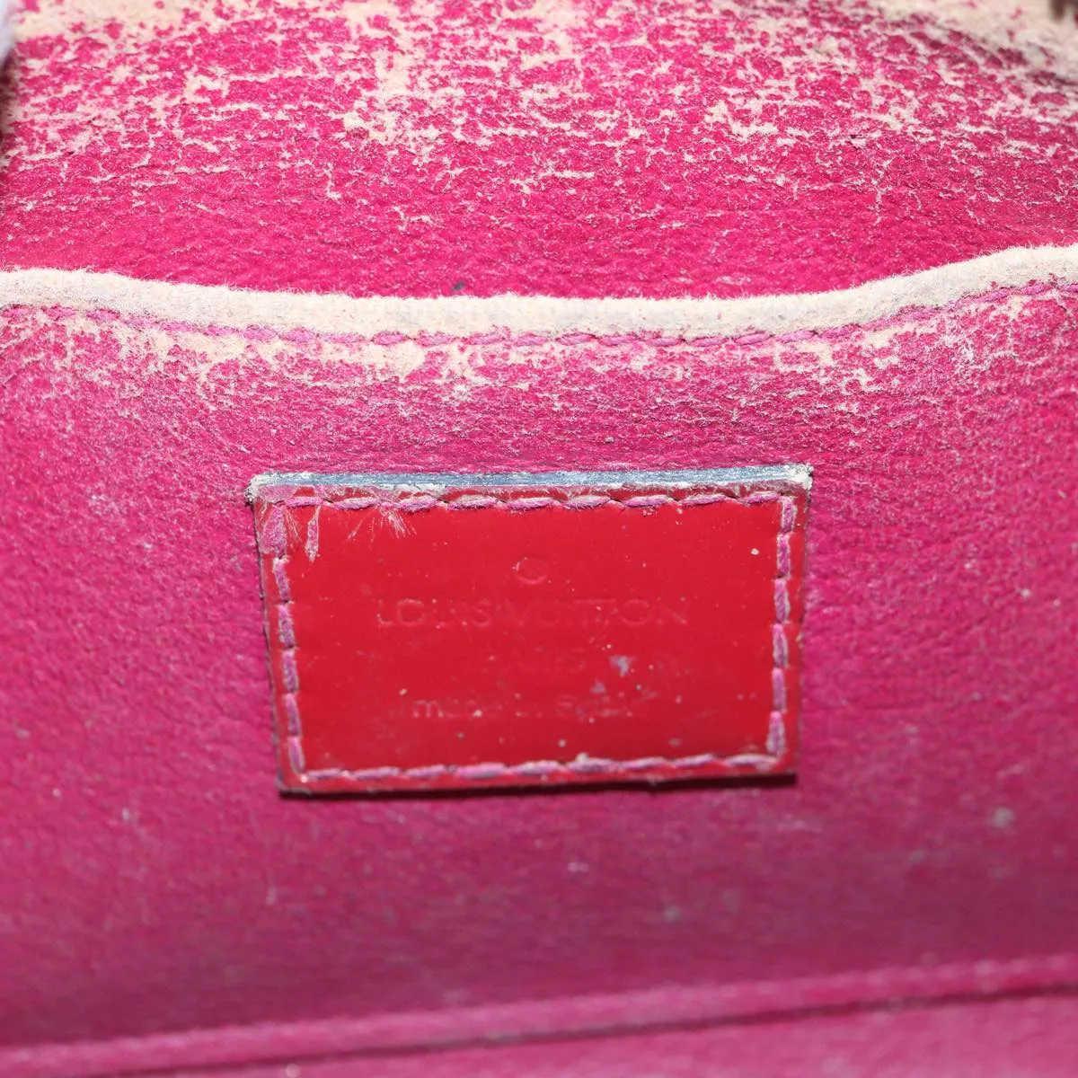 Trendy Inspired Louis Vuitton Monogram Vernis Pochette Cosmetic Pouch M90009 Lv Auth 86031