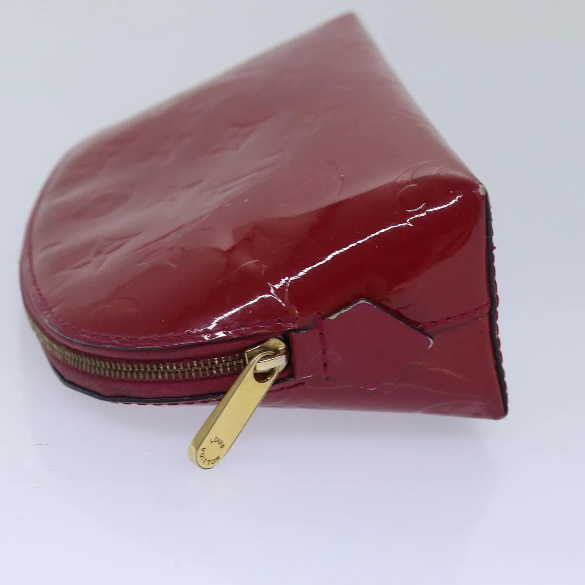 Trendy Inspired Louis Vuitton Monogram Vernis Pochette Cosmetic Pouch M90009 Lv Auth 86031