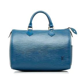 Trendy Inspired Louis Vuitton Speedy 30 Blue Epi