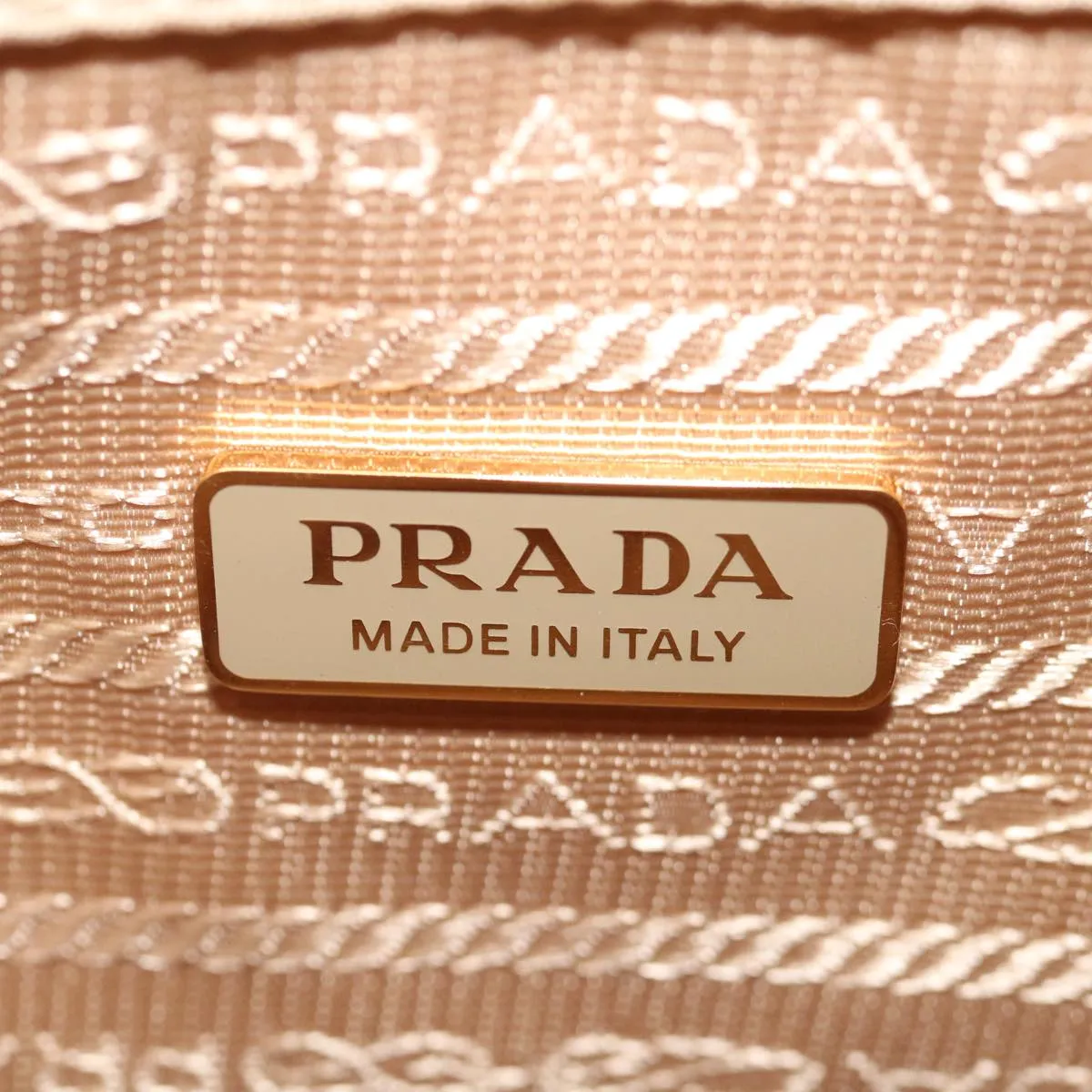 Trendy Inspired Prada Shoulder Bag Nylon 2way Beige Auth 71637a