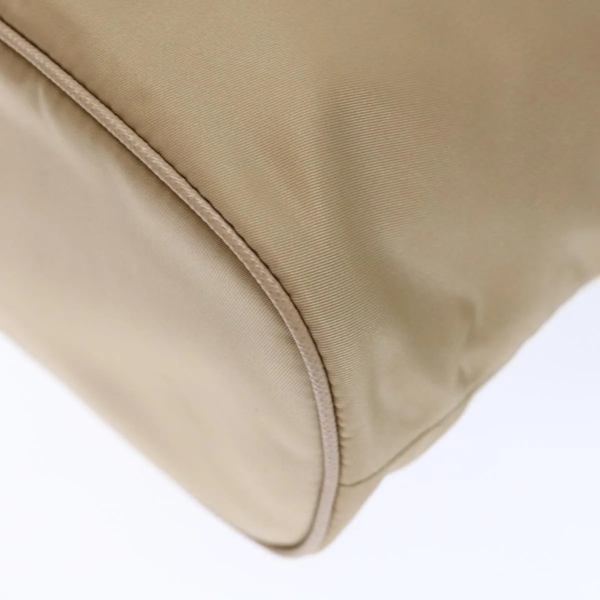 Trendy Inspired Prada Shoulder Bag Nylon 2way Beige Auth 71637a