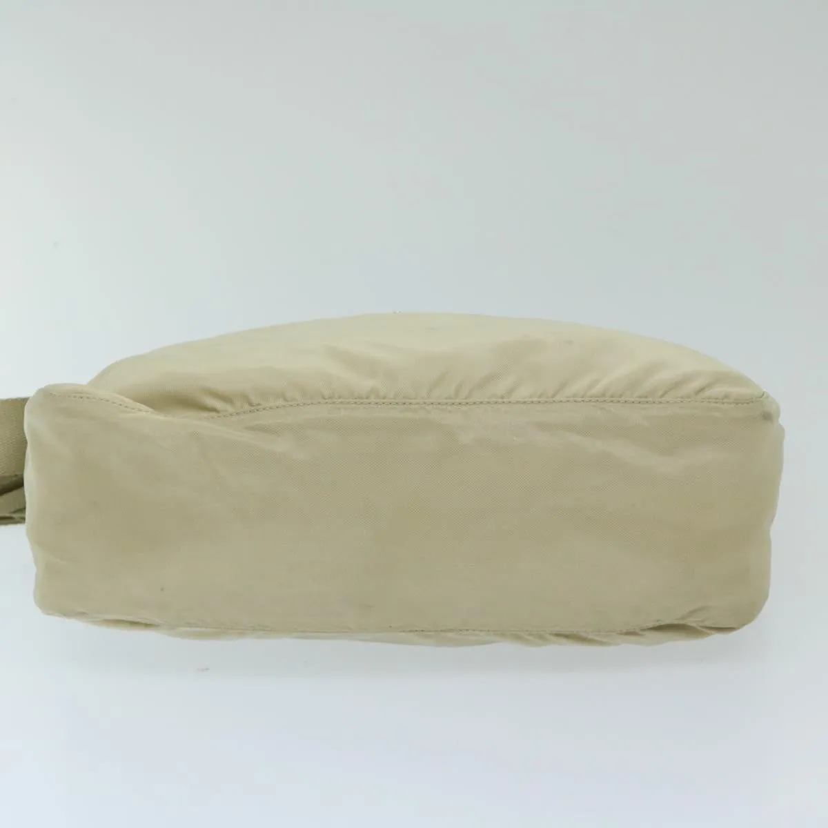 Trendy Inspired Prada Shoulder Bag Nylon Beige Auth 69153