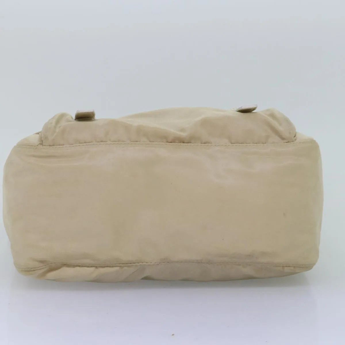 Trendy Inspired Prada Shoulder Bag Nylon Beige Auth 74401