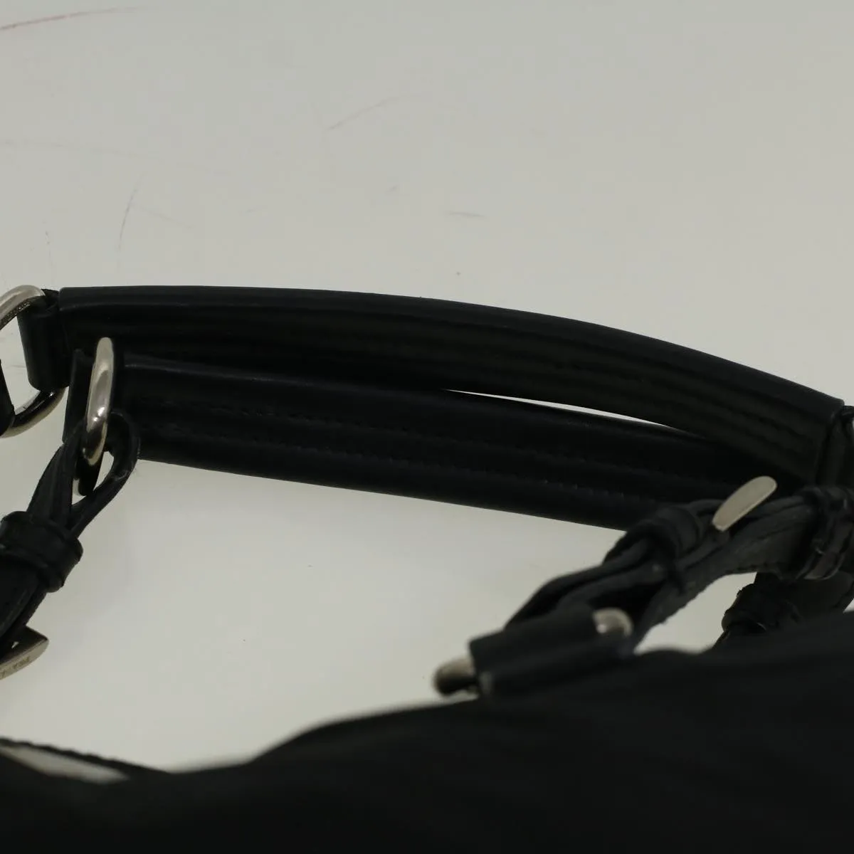 Trendy Inspired Prada Shoulder Bag Nylon Black Auth 57384