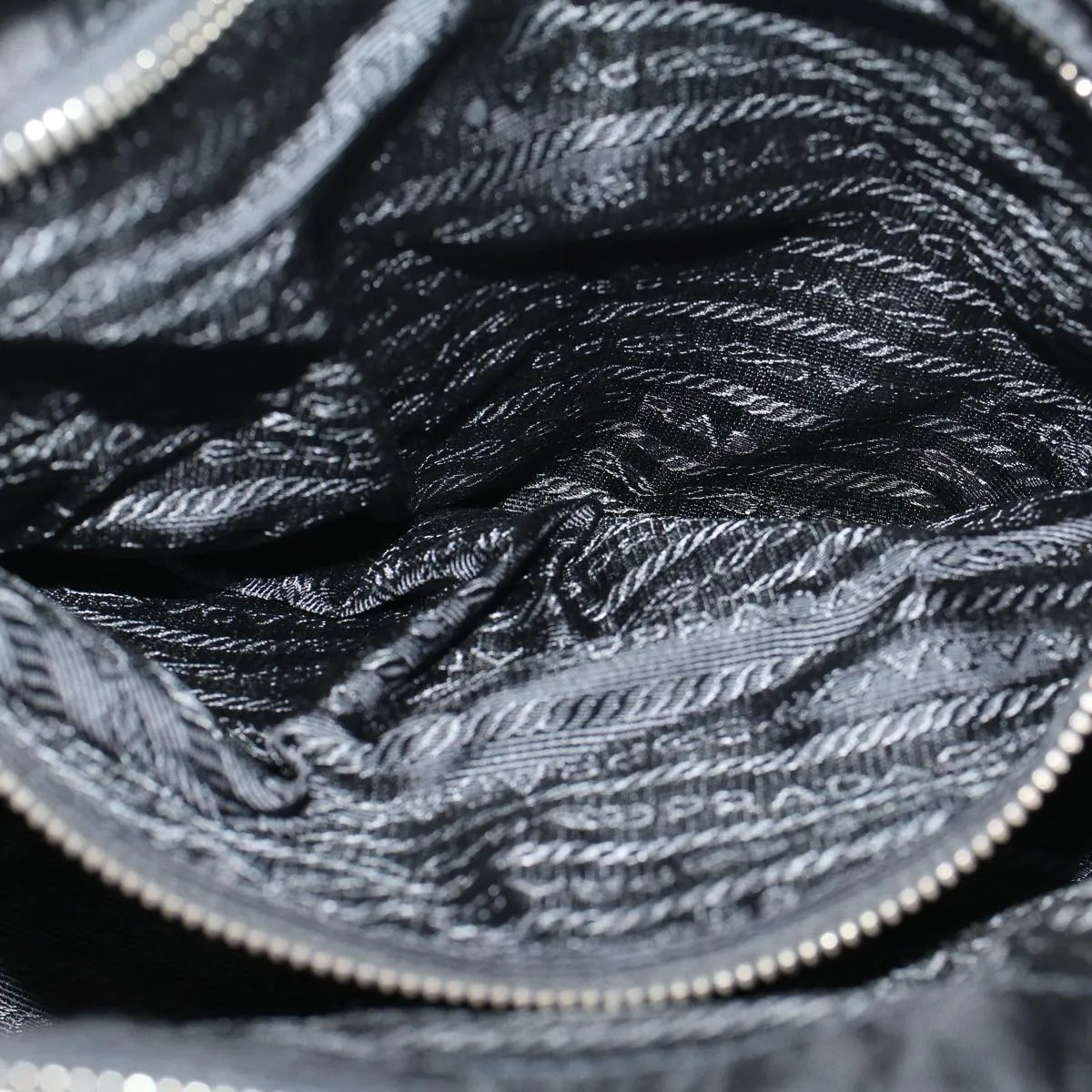 Trendy Inspired Prada Shoulder Bag Nylon Black Auth 57384