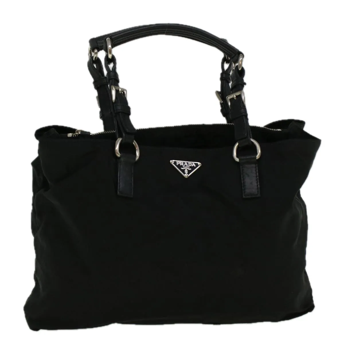 Trendy Inspired Prada Shoulder Bag Nylon Black Auth 57384