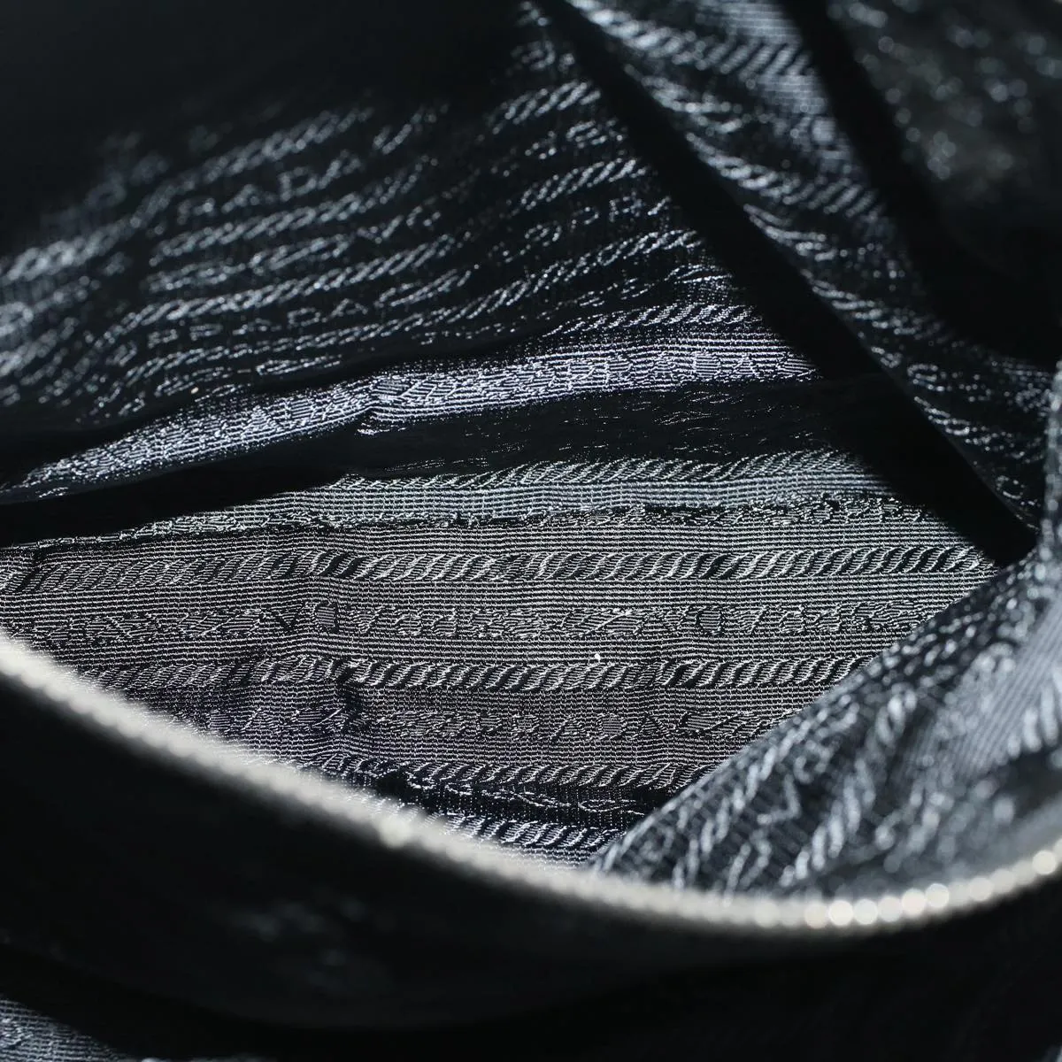 Trendy Inspired Prada Shoulder Bag Nylon Black Auth 57384