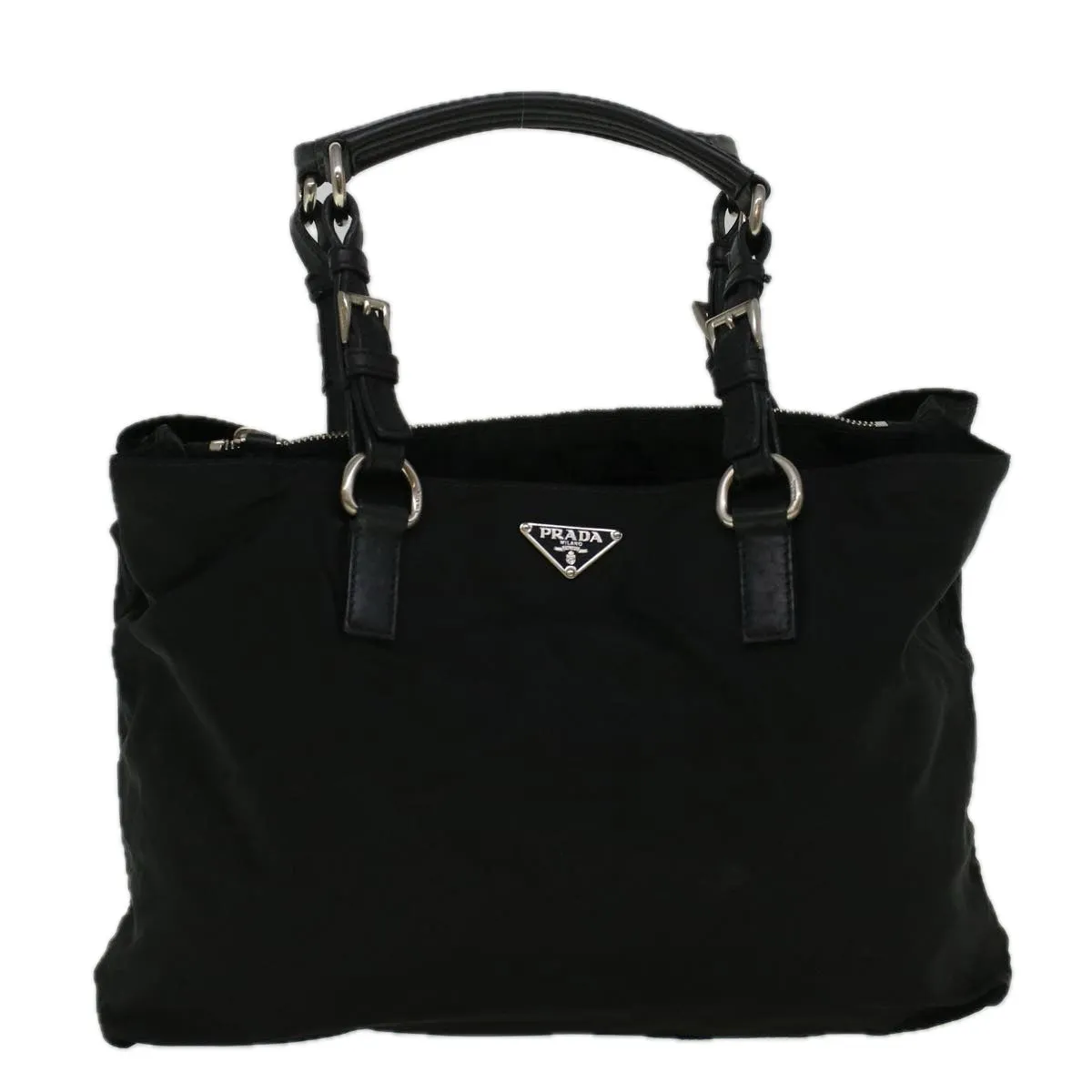 Trendy Inspired Prada Shoulder Bag Nylon Black Auth 57384