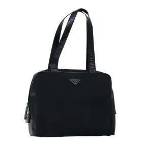 Trendy Inspired Prada Shoulder Bag Nylon Black Auth 76453