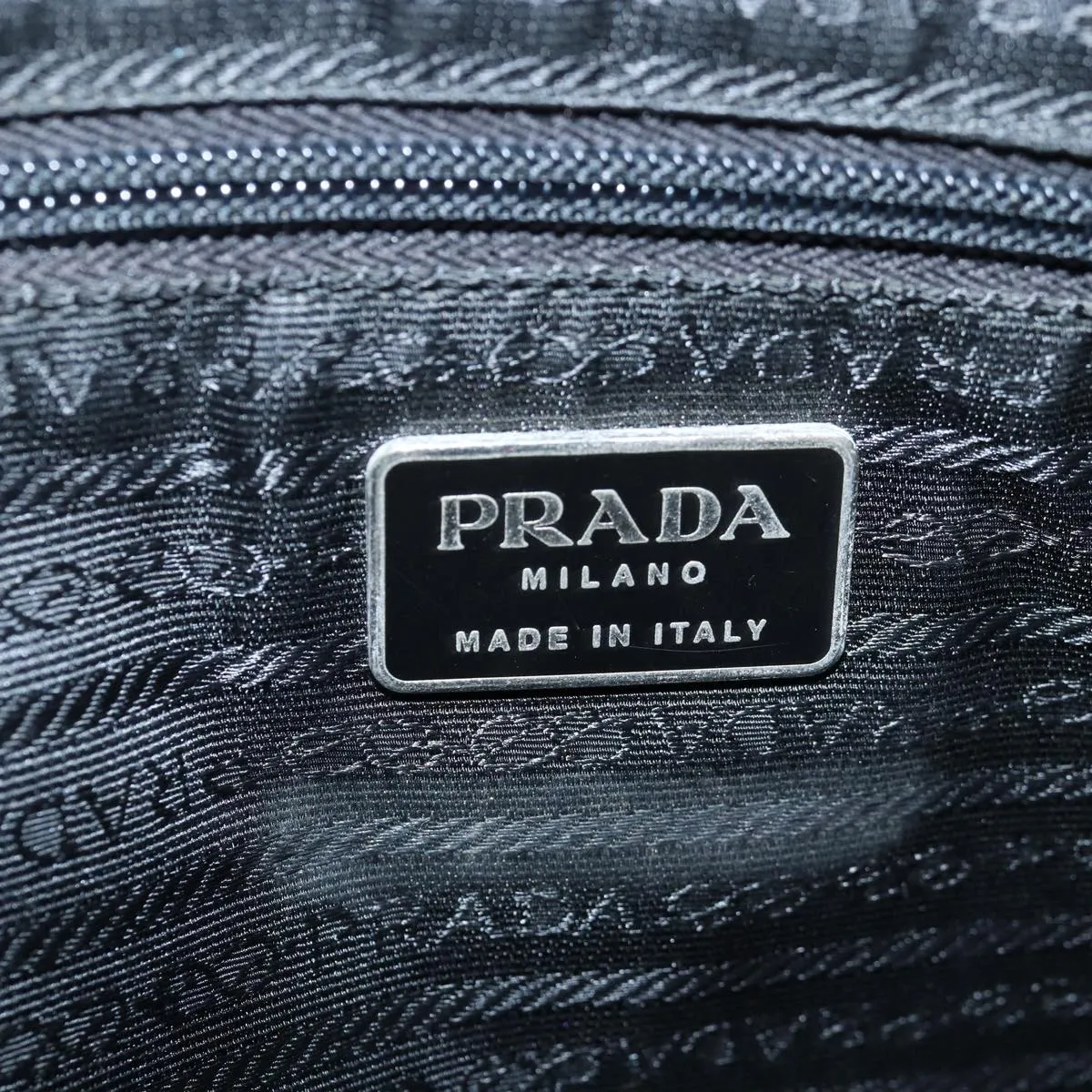 Trendy Inspired Prada Shoulder Bag Nylon Black Auth 76453