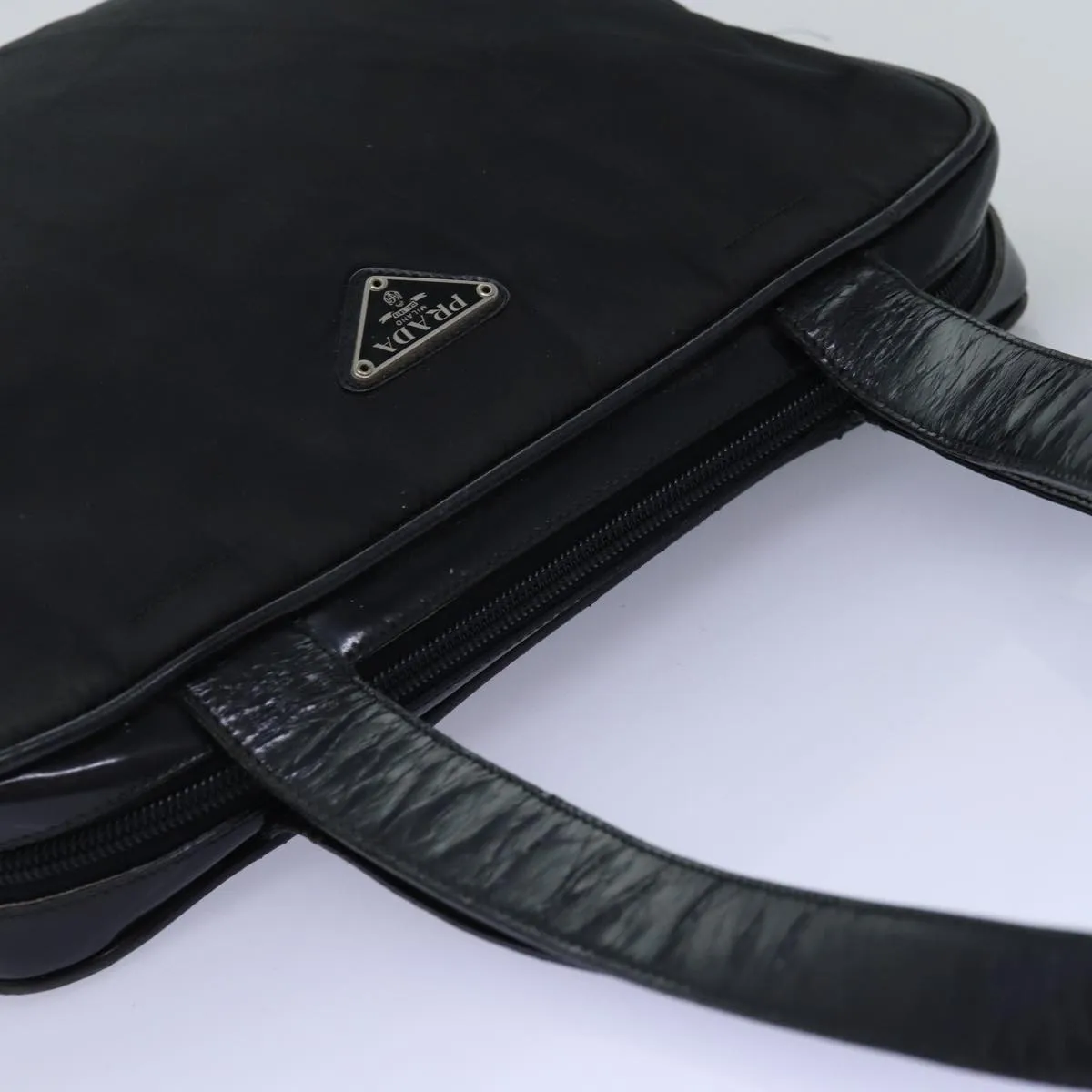 Trendy Inspired Prada Shoulder Bag Nylon Black Auth 76453