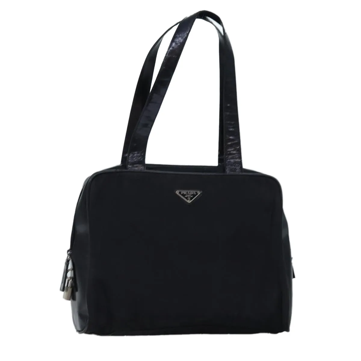 Trendy Inspired Prada Shoulder Bag Nylon Black Auth 76453