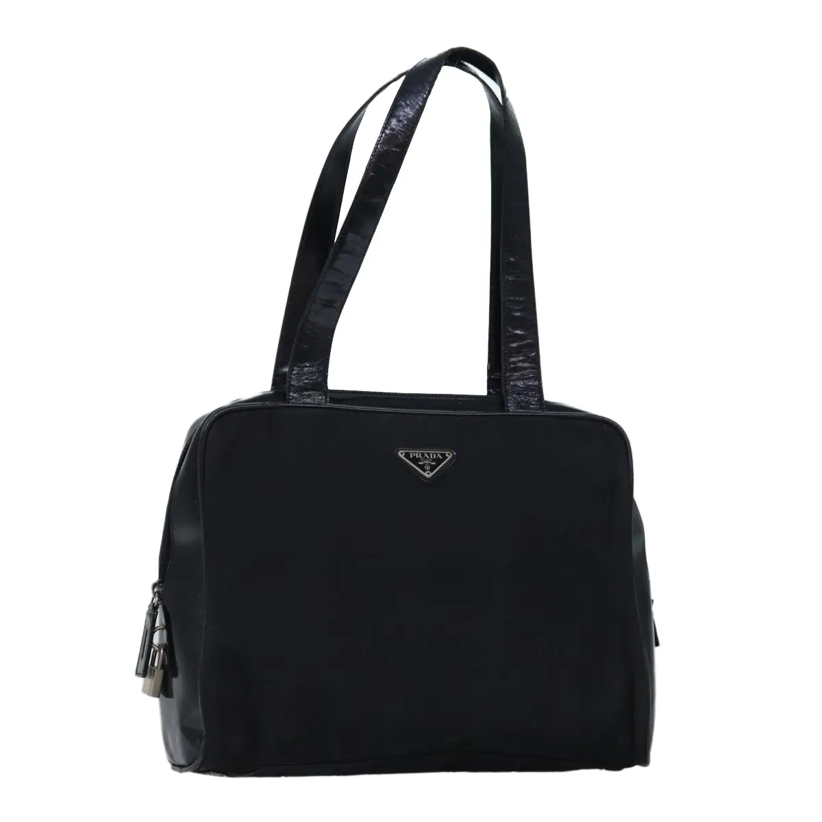 Trendy Inspired Prada Shoulder Bag Nylon Black Auth 76453