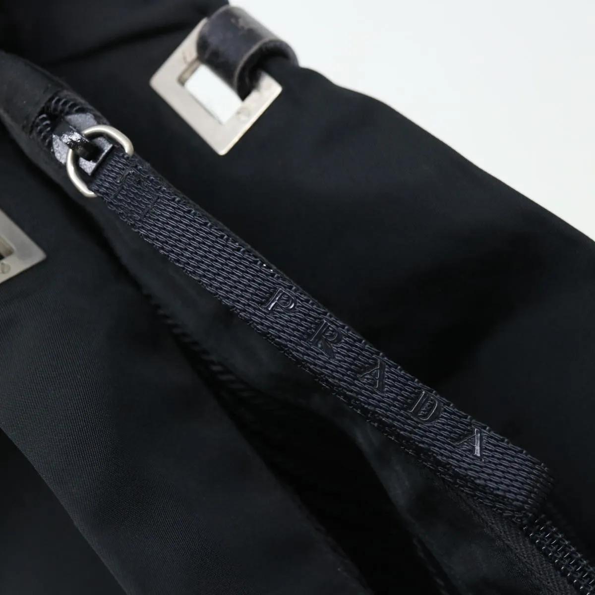 Trendy Inspired Prada Shoulder Bag Nylon Black Auth Ac2809