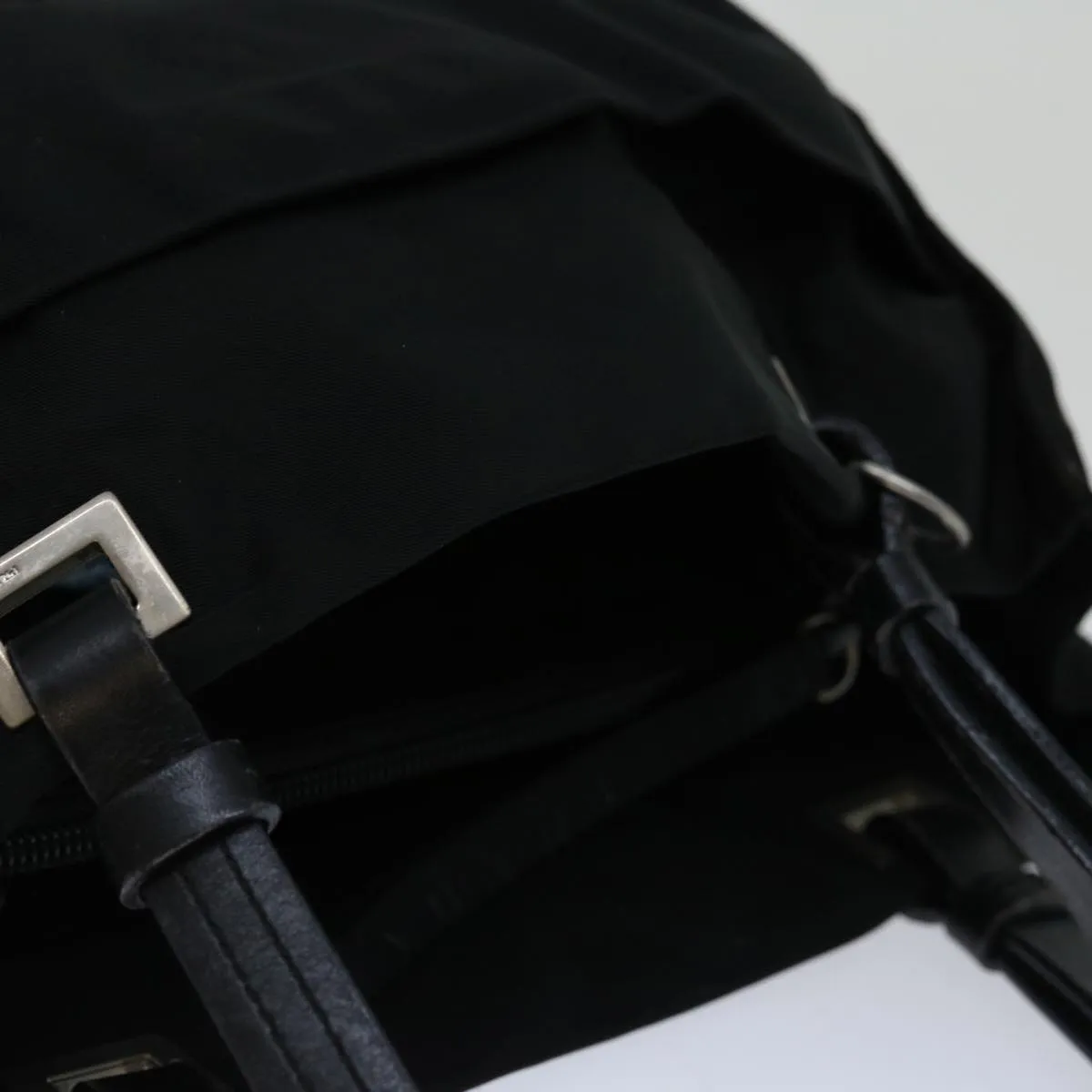 Trendy Inspired Prada Shoulder Bag Nylon Black Auth Ac2809