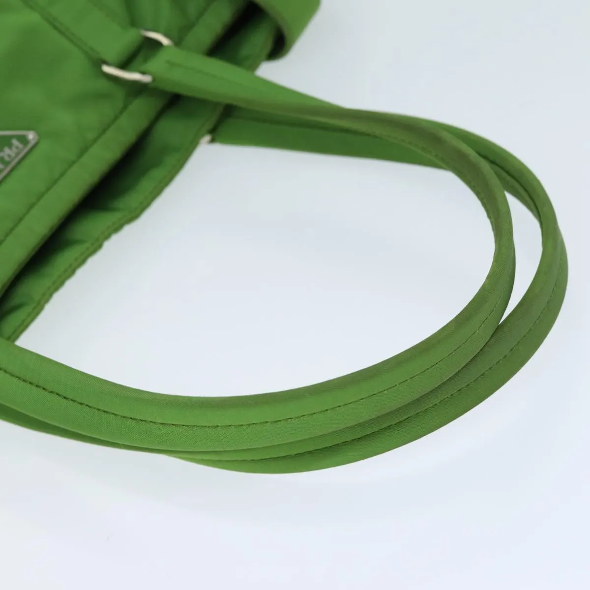 Trendy Inspired Prada Shoulder Bag Nylon Green Auth 74404