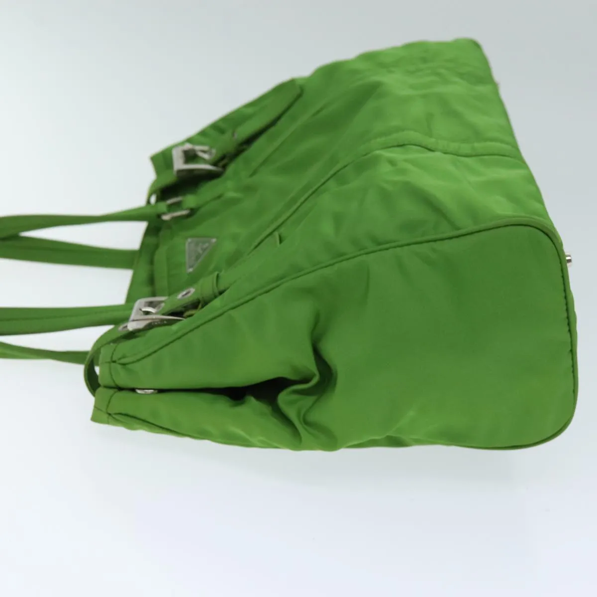 Trendy Inspired Prada Shoulder Bag Nylon Green Auth 74404