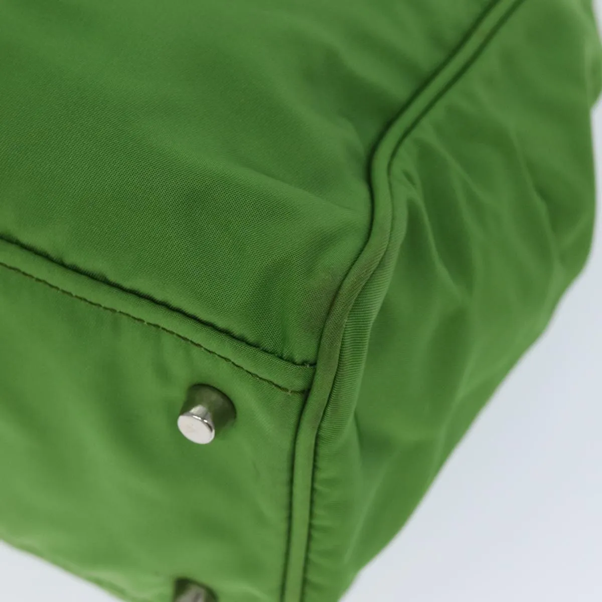 Trendy Inspired Prada Shoulder Bag Nylon Green Auth 74404