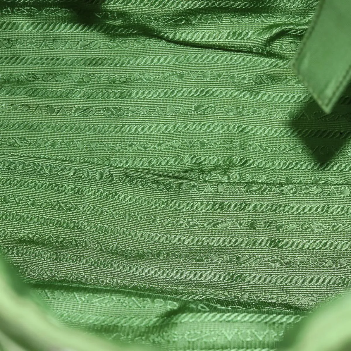 Trendy Inspired Prada Shoulder Bag Nylon Green Auth 74404
