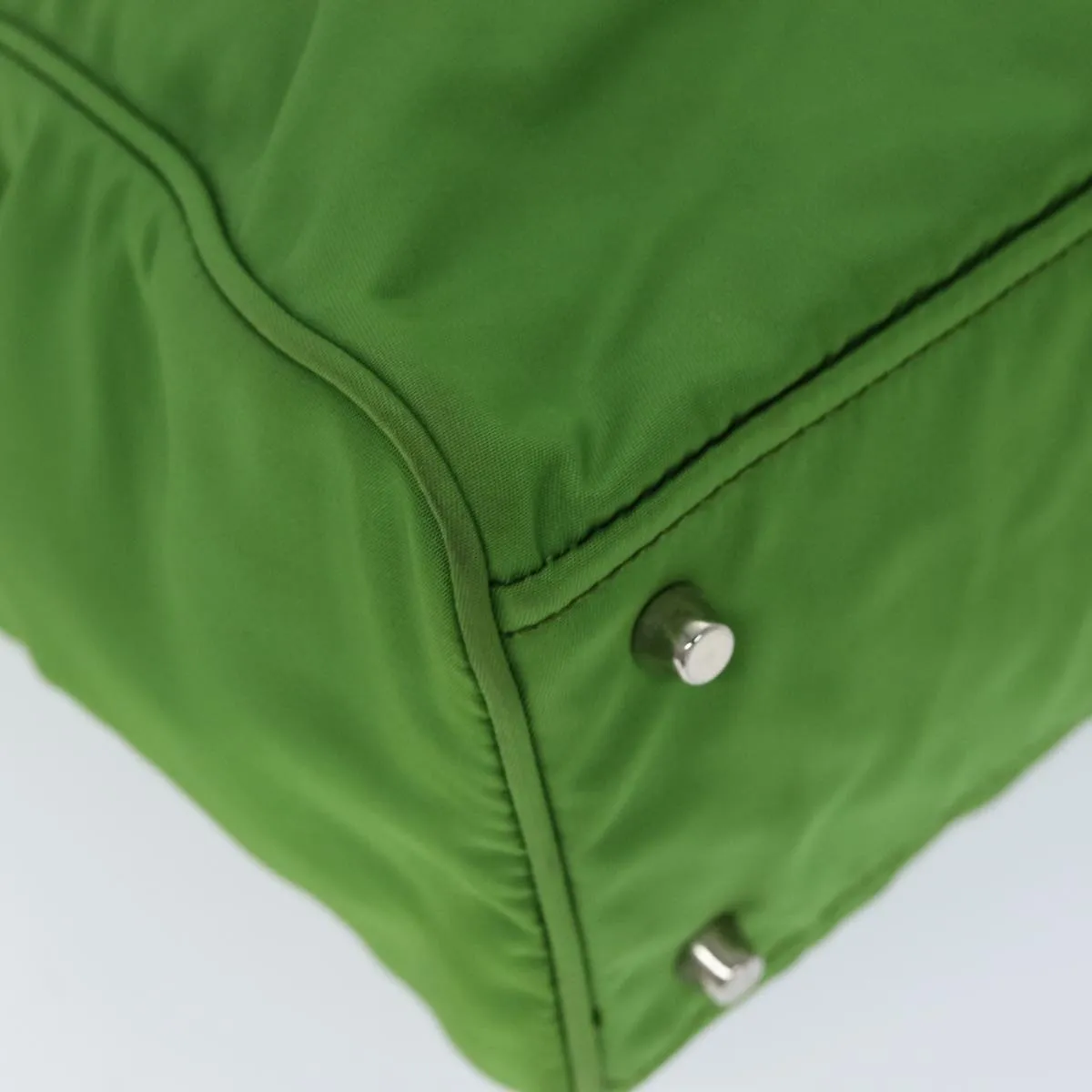 Trendy Inspired Prada Shoulder Bag Nylon Green Auth 74404