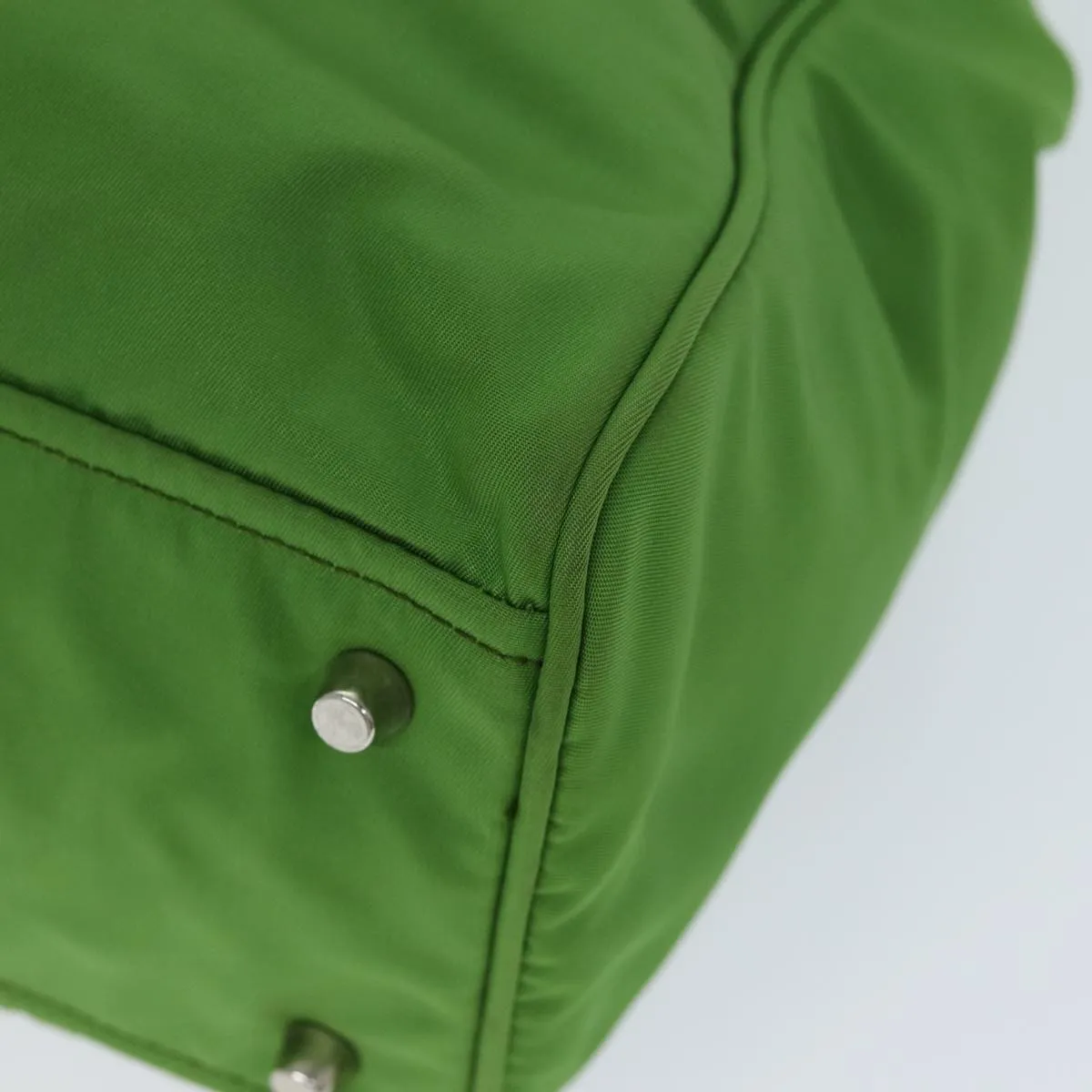 Trendy Inspired Prada Shoulder Bag Nylon Green Auth 74404
