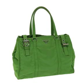 Trendy Inspired Prada Shoulder Bag Nylon Green Auth 74404