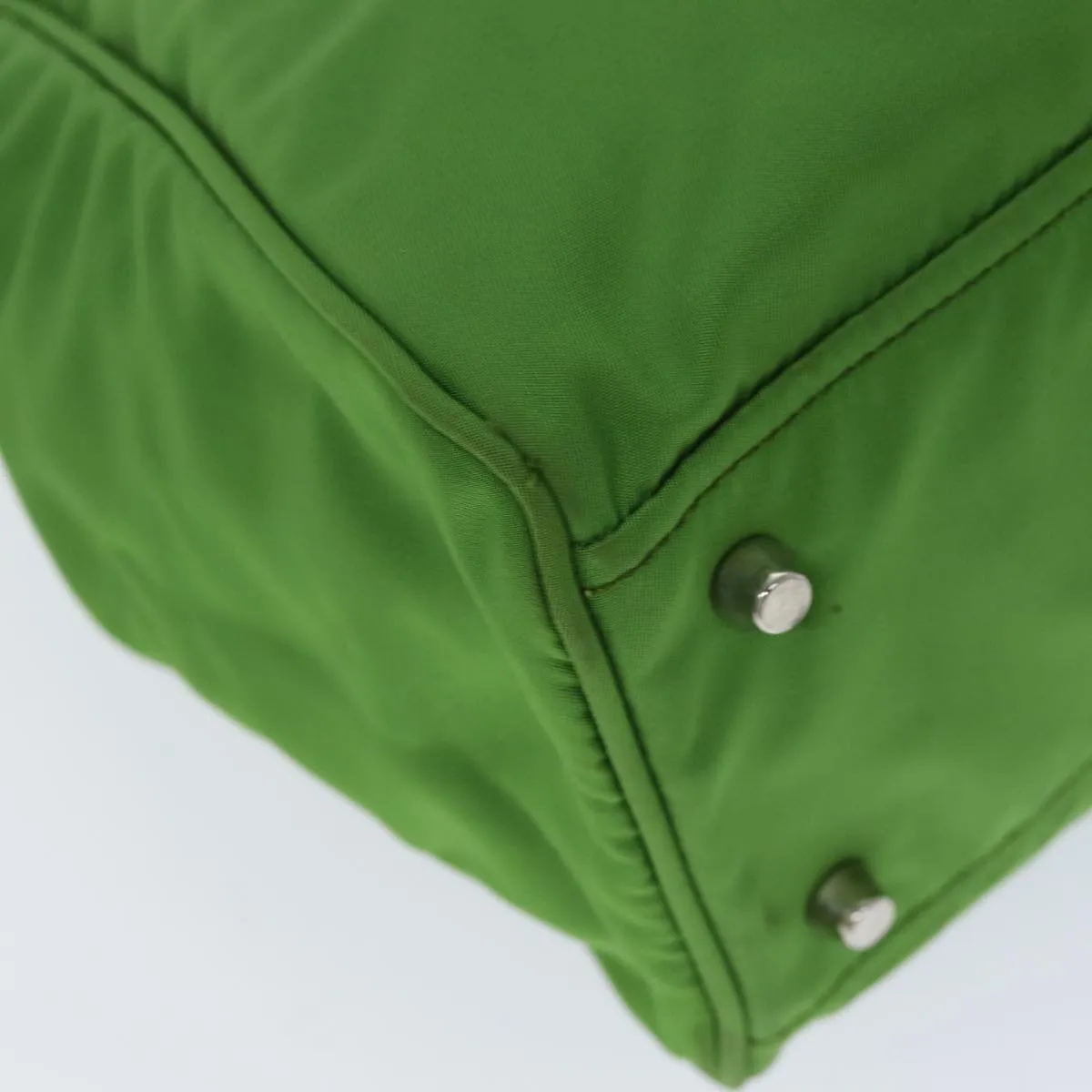 Trendy Inspired Prada Shoulder Bag Nylon Green Auth 74404