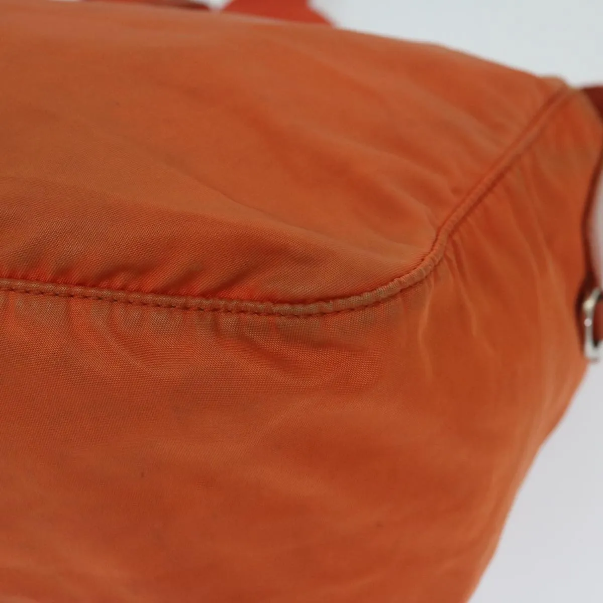 Trendy Inspired Prada Shoulder Bag Nylon Orange Auth 69348