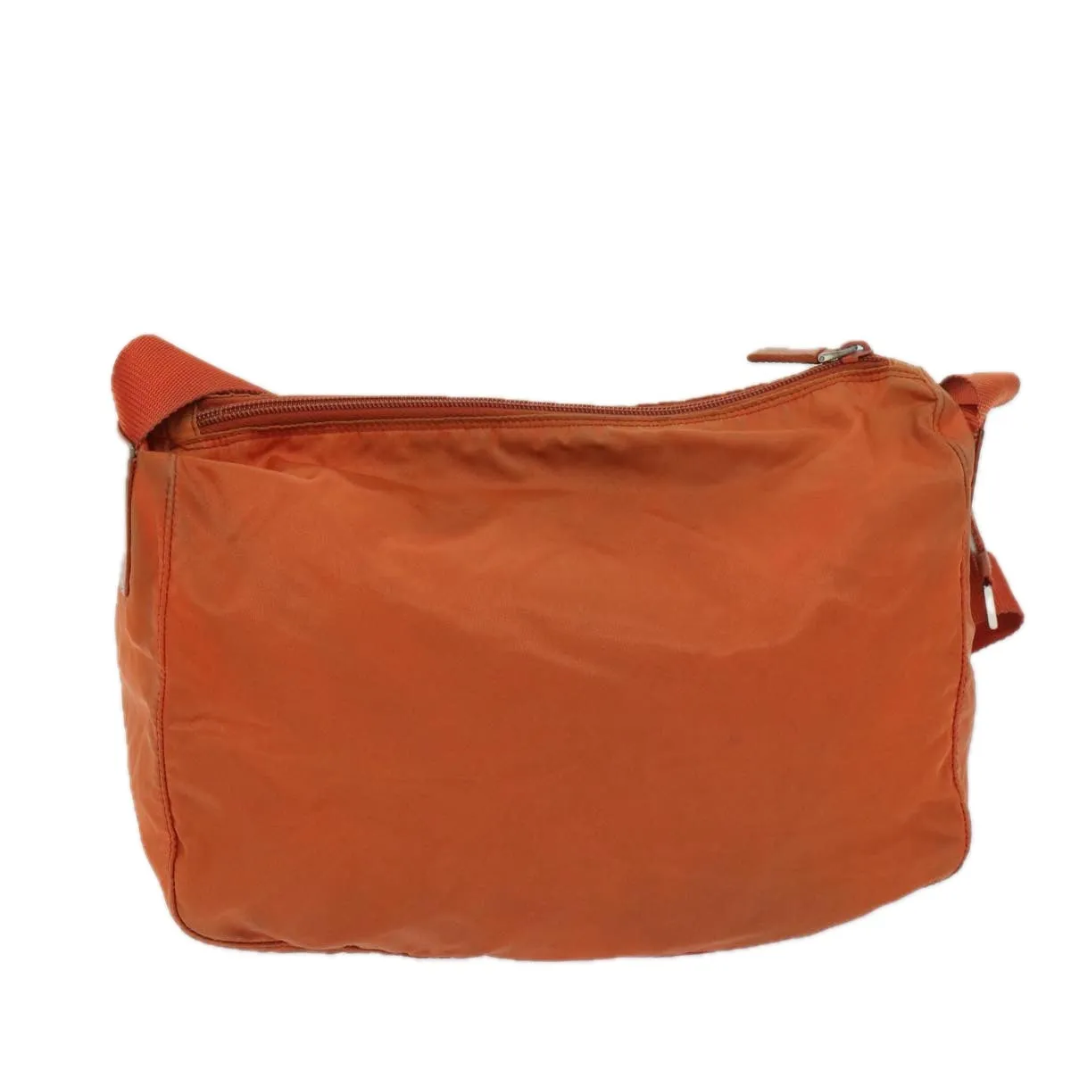 Trendy Inspired Prada Shoulder Bag Nylon Orange Auth 69348