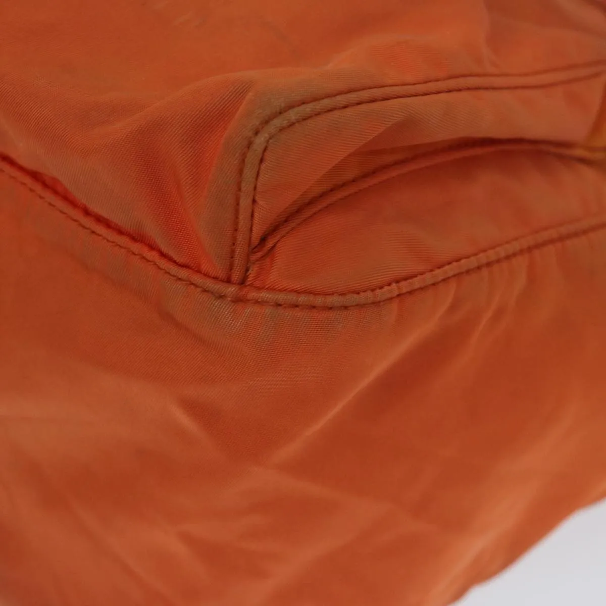 Trendy Inspired Prada Shoulder Bag Nylon Orange Auth 69348