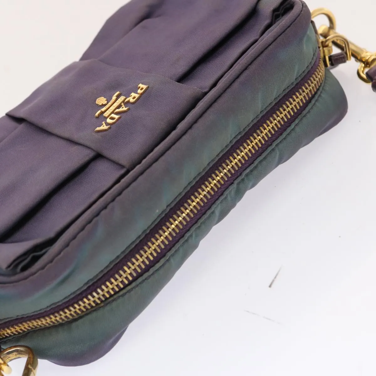 Trendy Inspired Prada Shoulder Bag Nylon Purple Auth Bs13702