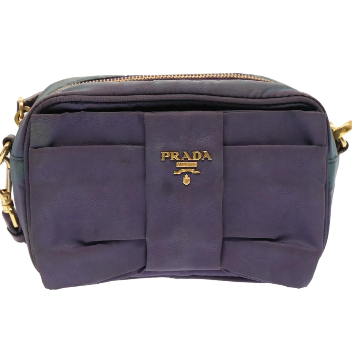 Trendy Inspired Prada Shoulder Bag Nylon Purple Auth Bs13702