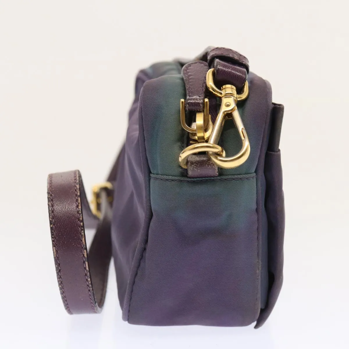 Trendy Inspired Prada Shoulder Bag Nylon Purple Auth Bs13702